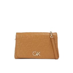 Calvin Klein Táska Re-Lock Shoulder Bag Md - Emb K60K611061 Barna