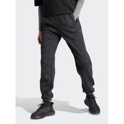 adidas Melegítő alsó ALL SZN Fleece Washed HZ2987 Fekete Loose Fit