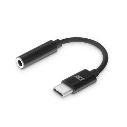 USB-C / 3.5mm jack audio adapter kábel 0.1m fekete ACT (AC7380)