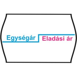 Árazószalag, feliratos, 25x16, Egységár/Eladási ár