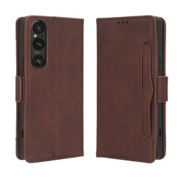SLOT pénztárca tok Sony Xperia 1 V barna