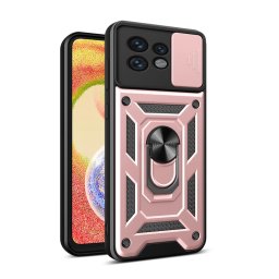 RING KAMERA Borító tartóval Motorola Edge 40 Pro rózsaszín telefonhoz