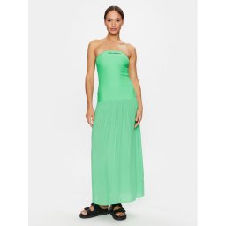 KARL LAGERFELD Nyári ruha Straples Beach Dress 231W2206 Zöld Regular Fit