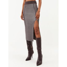 Patrizia Pepe Ceruzaszoknya 8G0347/K123-J3S6 Szürke Slim Fit
