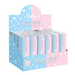 Konfetti kilövő BOY OR GIRL, rózsaszín , 15 cm
