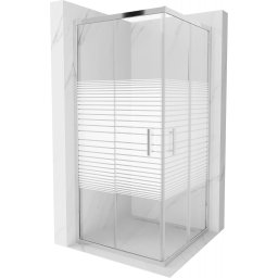 Mexen Rio Zuhanykabin Toló ajtóval 90 x 90 cm, intim , króm - 860-090-090-01-20 Toló ajtós