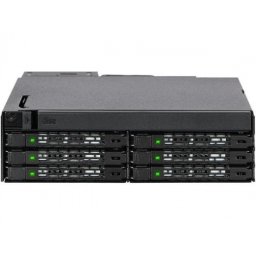 6x2.5" SAS/SATA rack 5.25" keretbe