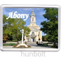 Abony hűtőmágnes (műanyag keretes)