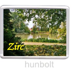 Zirci Arborétum hűtőmágnes (műanyag keretes)