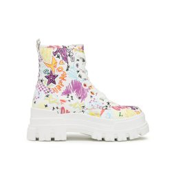 Buffalo Bakancs Aspha Lace Up Hi 1622282 Fehér