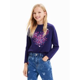 Desigual Blúz 23WGTK16 Kék Regular Fit