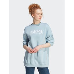 adidas Pulóver ALL SZN Fleece Graphic IL3248 Kék Loose Fit