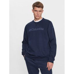 Columbia Pulóver M Logo Fleece Crew Kék Regular Fit