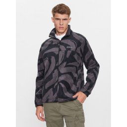 Columbia Polár kabát Steens Mountain™ Printed Jacket Fekete Regular Fit