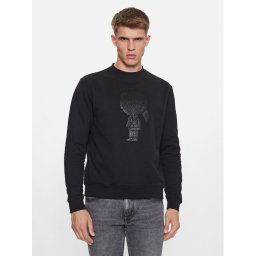 KARL LAGERFELD Pulóver 705074 534950 Fekete Regular Fit