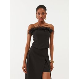 Patrizia Pepe Felső 8C0661/A6F5-K103 Fekete Slim Fit
