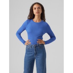 Vero Moda Blúz Roma 10293830 Kék Slim Fit