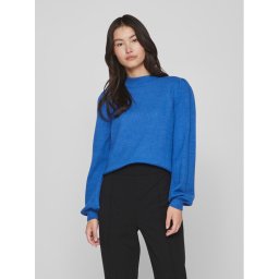 Vila Sweater Rill 14084179 Kék Regular Fit