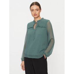 Vero Moda Blúz Milla 10295551 Zöld Regular Fit
