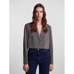 Pieces Zakó 17141850 Szürke Cropped Fit