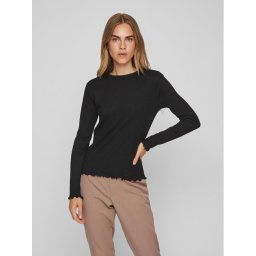 Vila Blúz Thessa 14084649 Fekete Regular Fit