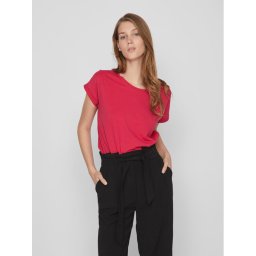 Vila Póló Dreamers 14083083 Rózsaszín Boxy Fit