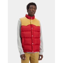 Levi's® Mellény Western Super Puffer A5634-0003 Piros Regular Fit