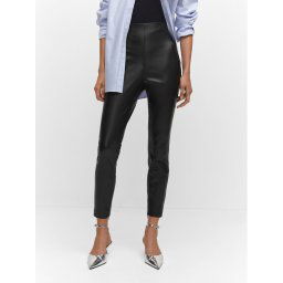 Mango Leggings London 57029805 Fekete Slim Fit
