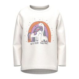 NAME IT Blúz 13218914 Fehér Regular Fit