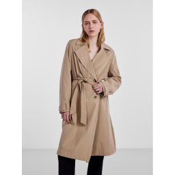 Pieces Viharkabát 17141582 Bézs Loose Fit