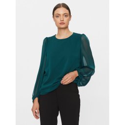 Vila Blúz Falia 14084606 Zöld Regular Fit