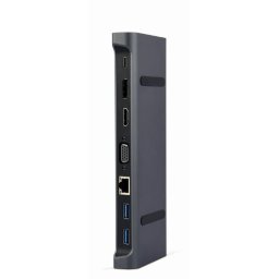 Notebook dokkoló USB-C 9 portos szürke Gembird (A-CM-COMBO9-02)