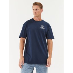 Vans Póló Off The Wall Social Club Ss Tee VN0008S0 Kék Classic Fit