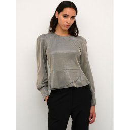 Karen by Simonsen Blúz Kansaskb 10104595 Ezüst Shaped Fit