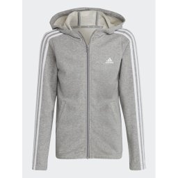 adidas Pulóver Essentials 3-Stripes IC3635 Szürke Slim Fit