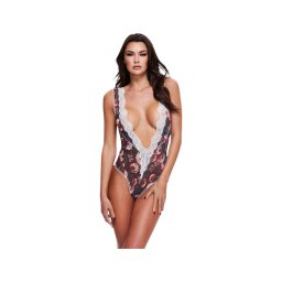 Baci - virágos, csipkés body