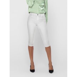 ONLY Capri nadrágok 15136463 Fehér Slim Fit