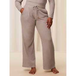 Triumph Pizsama nadrág Thermal MyWear Wide Leg Trousers 10216564 Bézs Regular Fit