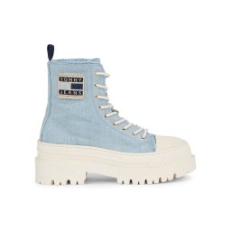 Tommy Jeans Tornacipő Foxing Denim Boot EN0EN02348 Kék