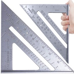 Nagy szögű alumínium asztalos vonalzó 180mm