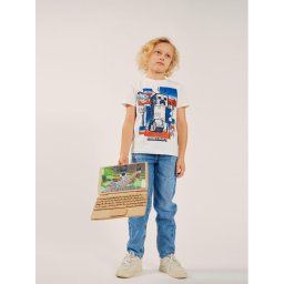 NAME IT Póló MINECRAFT 13221203 Fehér Regular Fit