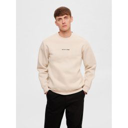 Selected Homme Pulóver 16090431 Bézs Regular Fit