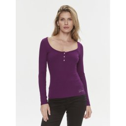 Guess Blúz Karlee W2YP46 KBCO2 Lila Regular Fit