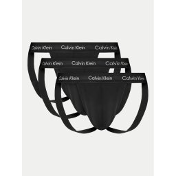 Calvin Klein Underwear 3db-os Jock strap alsónadrág szett 000NB2623A Fekete