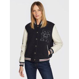 Tommy Hilfiger Bomber dzseki Blend WW0WW37308 Sötétkék Regular Fit