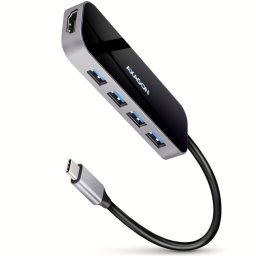 Notebook dokkoló USB-C 6 portos fekete-szürke AXAGON (HMC-6H4A)
