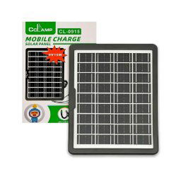 CCLAMP CL-0915 napelemes töltő multi USB csatlakozóval 15W Fast Charge funkcióval - fekete