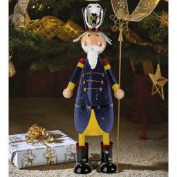 Karácsonyi Polka diótörő figura dekoráció 44 cm