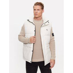 Calvin Klein Jeans Mellény J30J324075 Ekru Regular Fit
