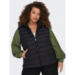 ONLY Carmakoma Mellény 15305695 Fekete Regular Fit